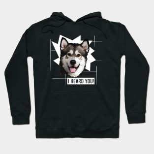 Funny Alaskan Malamute I Heard You Hoodie